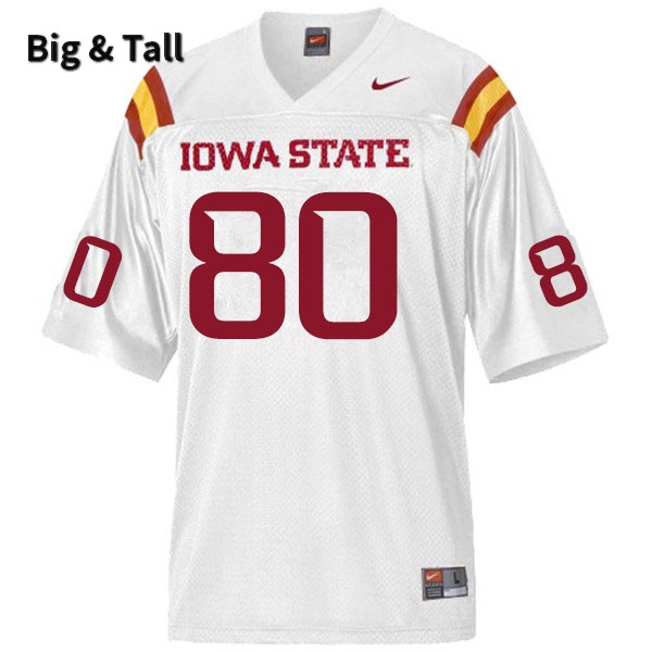 Iowa State Cyclones Men's #80 Skylar Loving-Black Nike NCAA Authentic White Big & Tall College Stitched Football Jersey ND42B44YH
